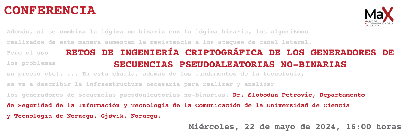 Conferencia 22 de mayo de 2024
