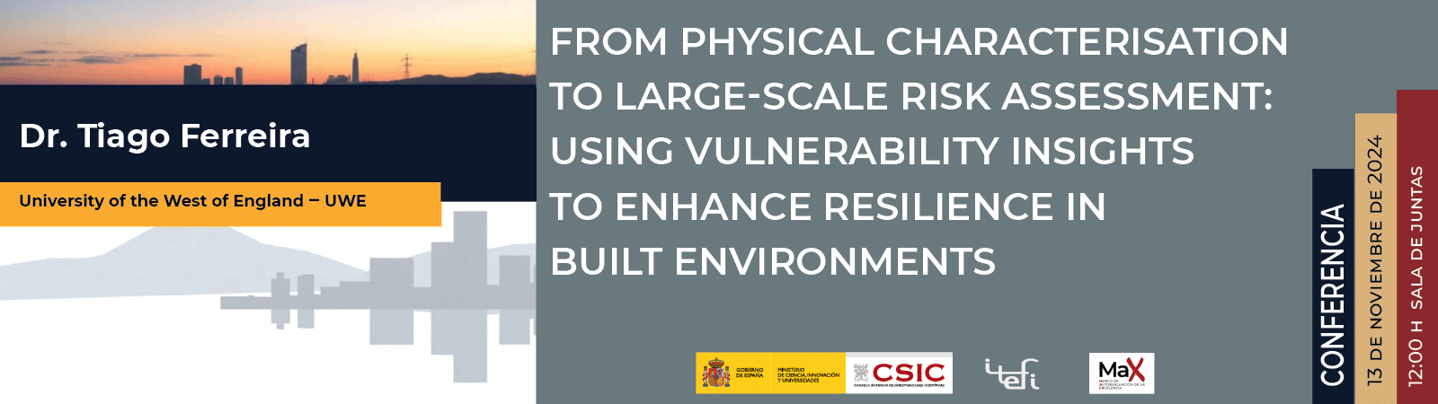 From Physical Characterisation to Large-Scale Risk Assessment