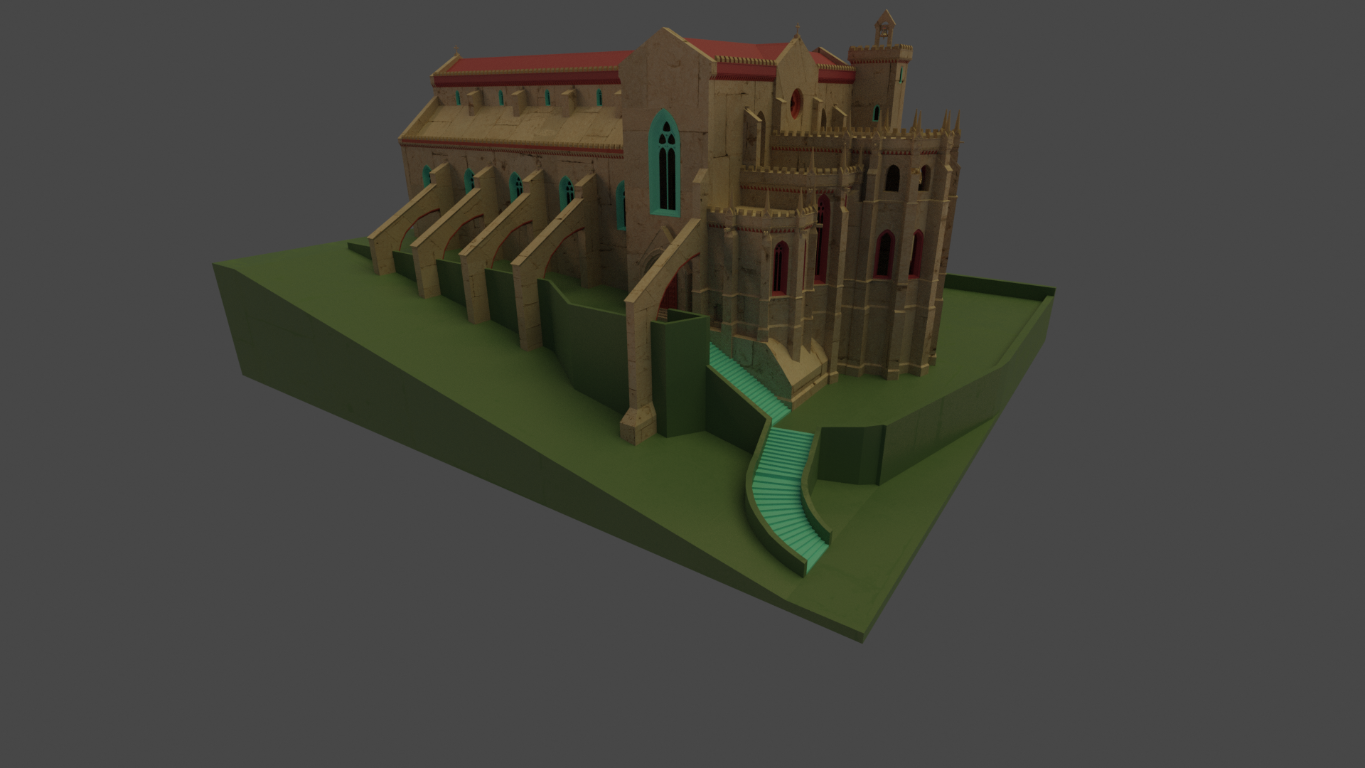 Convento del Carmo, modelo 3d